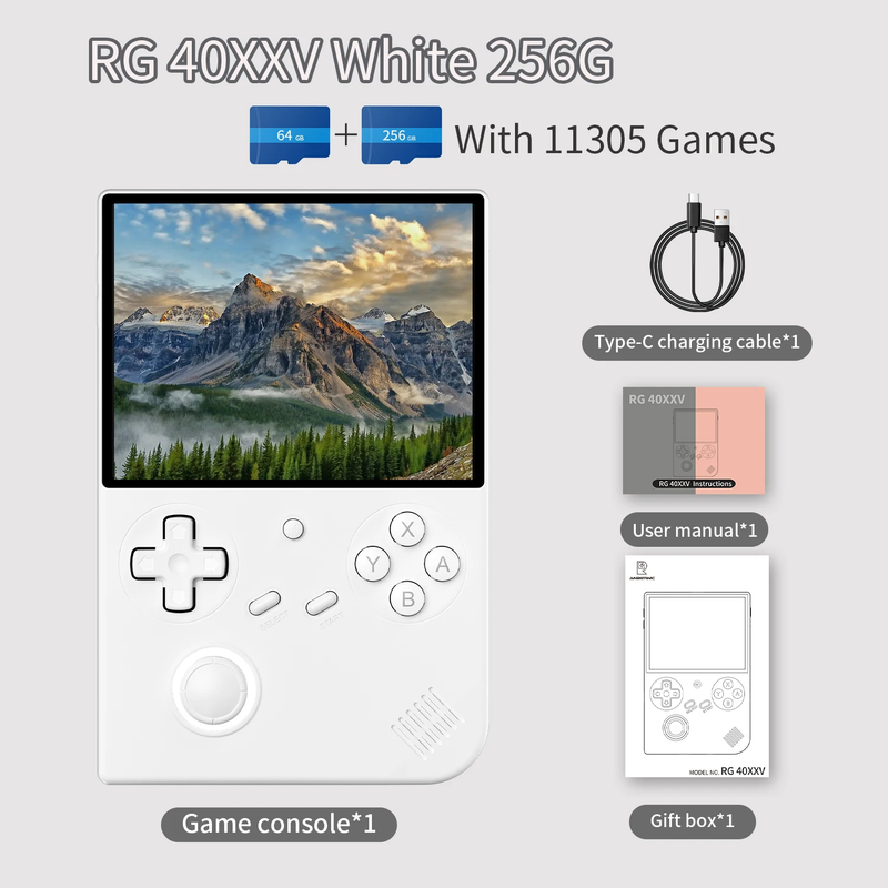 RG 40XXV RG40XXV Handheld Game Console Linux 64 Bit 4'' IPS Screen 3200Mah RGB Jo