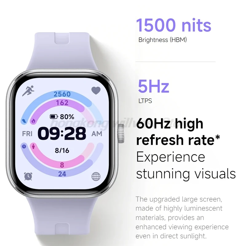 Global Version  Redmi Watch 5 2.07'' AMOLED Display 150+ Sports Modes 550Mah Batt