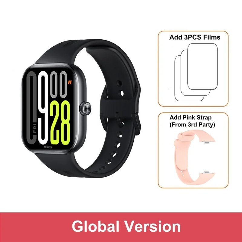 Global Version  Redmi Watch 5 2.07'' AMOLED Display 150+ Sports Modes 550Mah Batt
