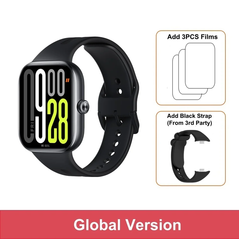 Global Version  Redmi Watch 5 2.07'' AMOLED Display 150+ Sports Modes 550Mah Batt