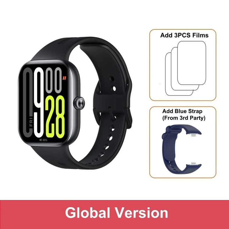 Global Version  Redmi Watch 5 2.07'' AMOLED Display 150+ Sports Modes 550Mah Batt