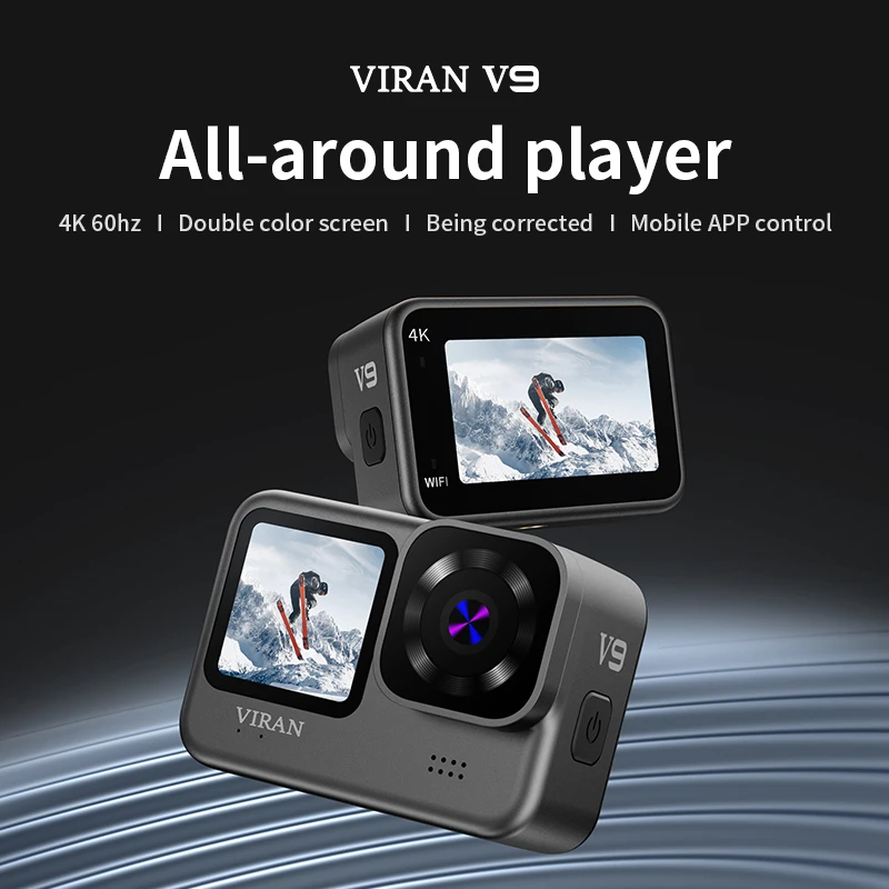 Action Camera 5K 30Fps 4K60FPS Wifi Anti-Shake Go with Remote Control Screen Wat