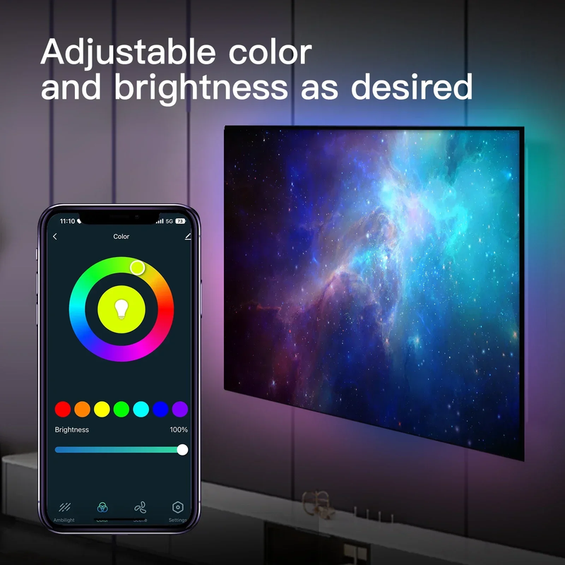 Wifi Smart Ambient Lighting TV Backlight HDMI 2.0 Device Sync Box Led Strip Ligh