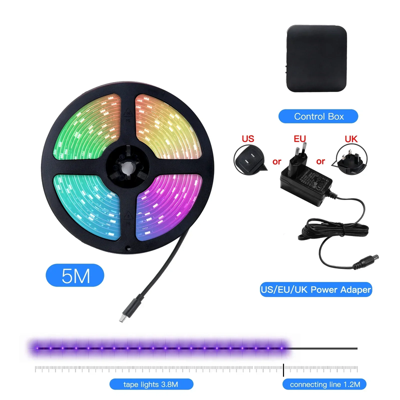 Wifi Smart Ambient Lighting TV Backlight HDMI 2.0 Device Sync Box Led Strip Ligh