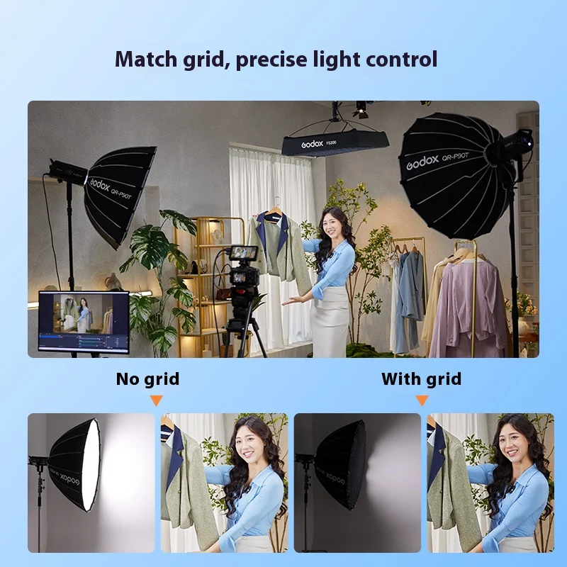 Godox QR-P60T 60CM QR-P90T 90CM QR-P120T 120CM 150CM Quickly Release Parabolic D