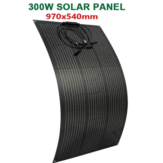 600W 300W Solar Panel Kit 18V Flexible Monocrystalline Solar Cell Power Charger