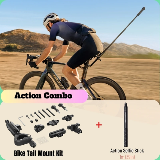 Bike Tail Mount Kit New Upgraded Biking Seat Gimbal Gears for Road Cycling Insta