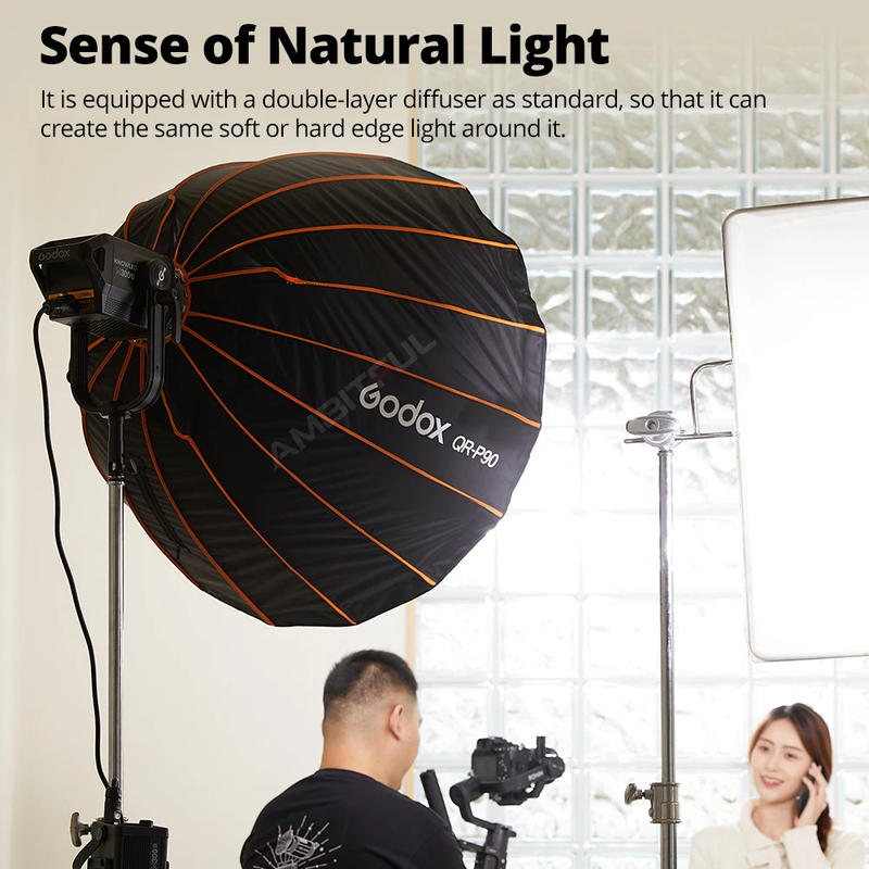 QR-P70 70CM QR-P90 90CM QR-P120 12CM Quickly Release Parabolic Deep Softbox for