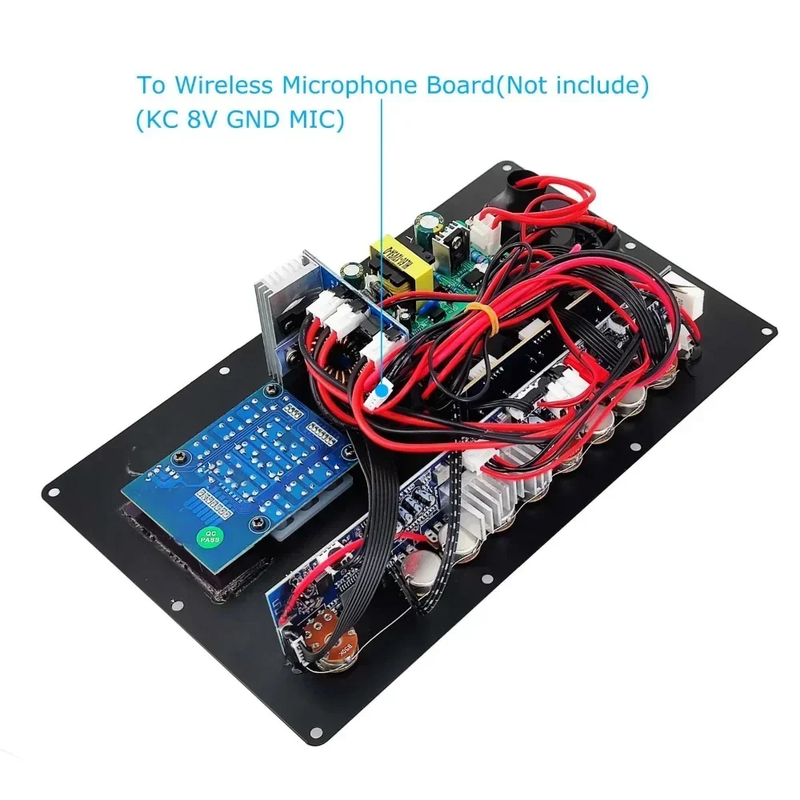 12V/220V Digital Bluetooth 200W Amplifier Board for 8-18 Inch Speaker with Micro