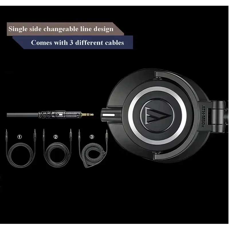 Audio Technica ATH M50X HIFI Earphones Professional Fully Enclosed Monitoring He