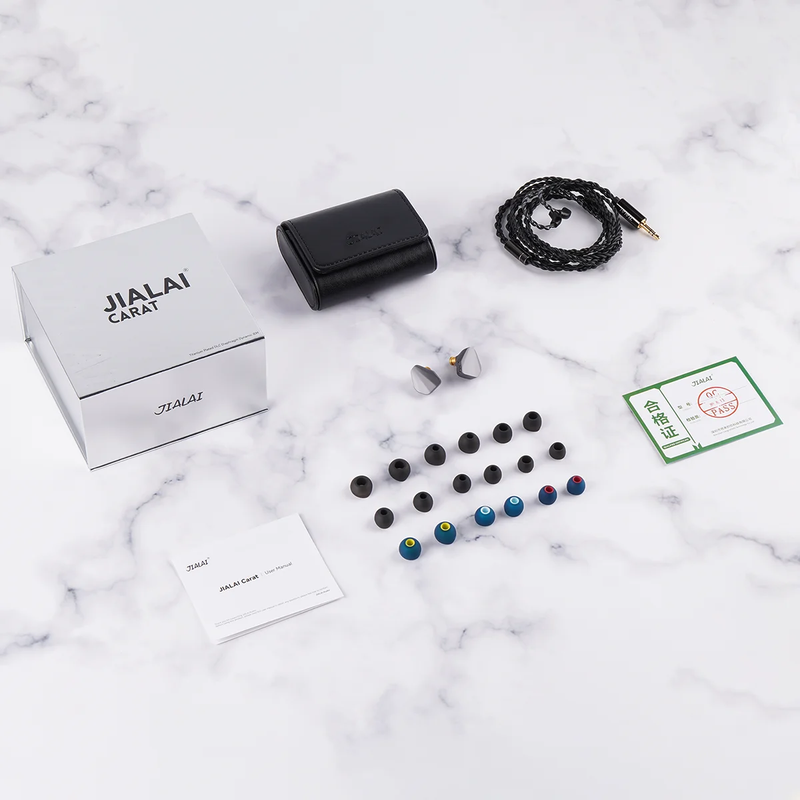 JIALAI Carat Hifi Wired Music Earphone 10Mm Titanium Plated DLC Dynamic Vocal in