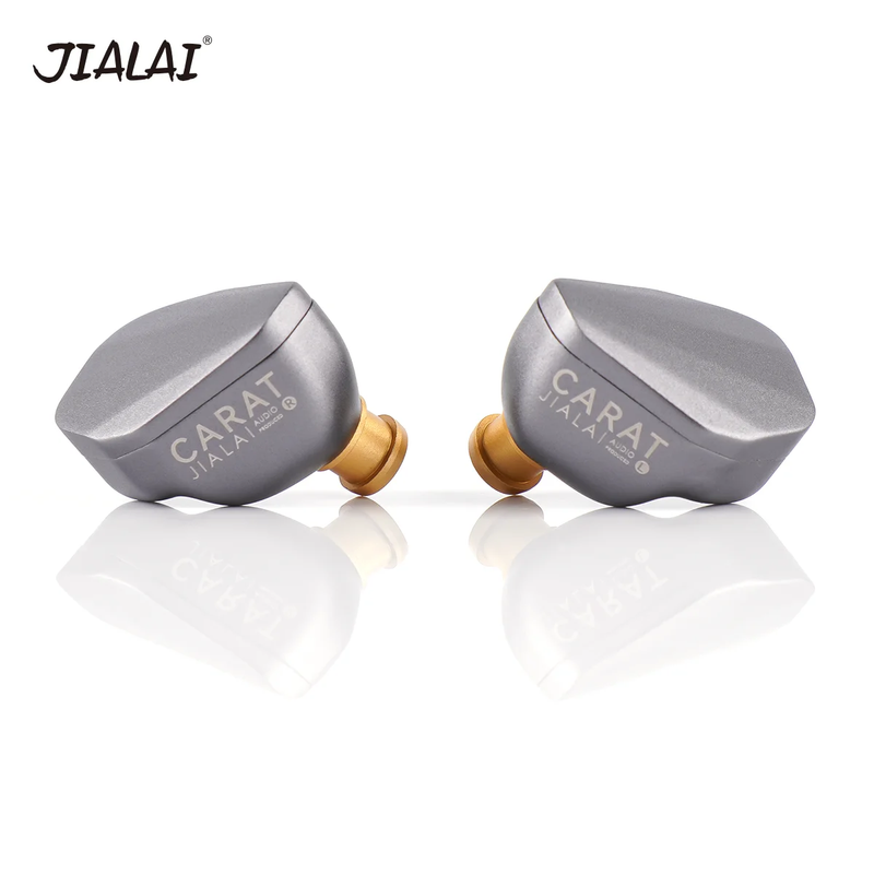 JIALAI Carat Hifi Wired Music Earphone 10Mm Titanium Plated DLC Dynamic Vocal in