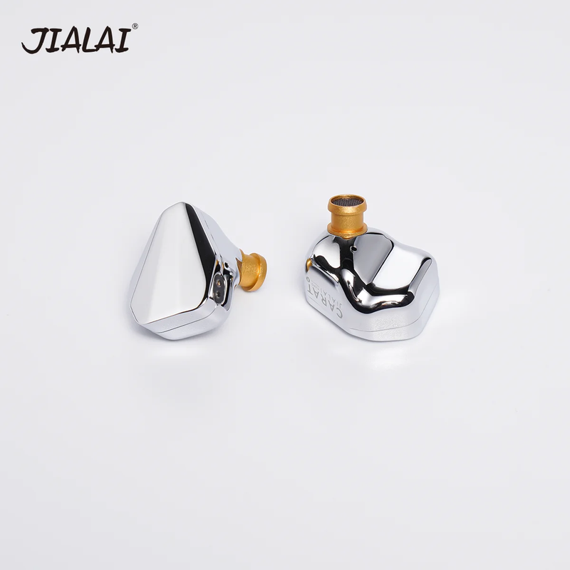 JIALAI Carat Hifi Wired Music Earphone 10Mm Titanium Plated DLC Dynamic Vocal in