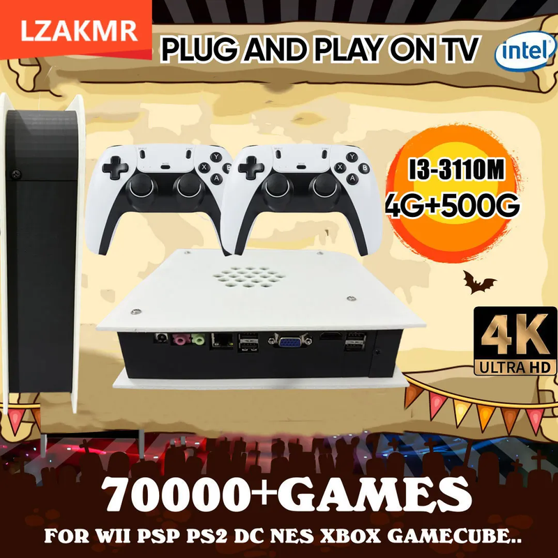60+Emulators 500GB Retro Game Console M15 Batocera 1037U 70000+Games for Wii PS2