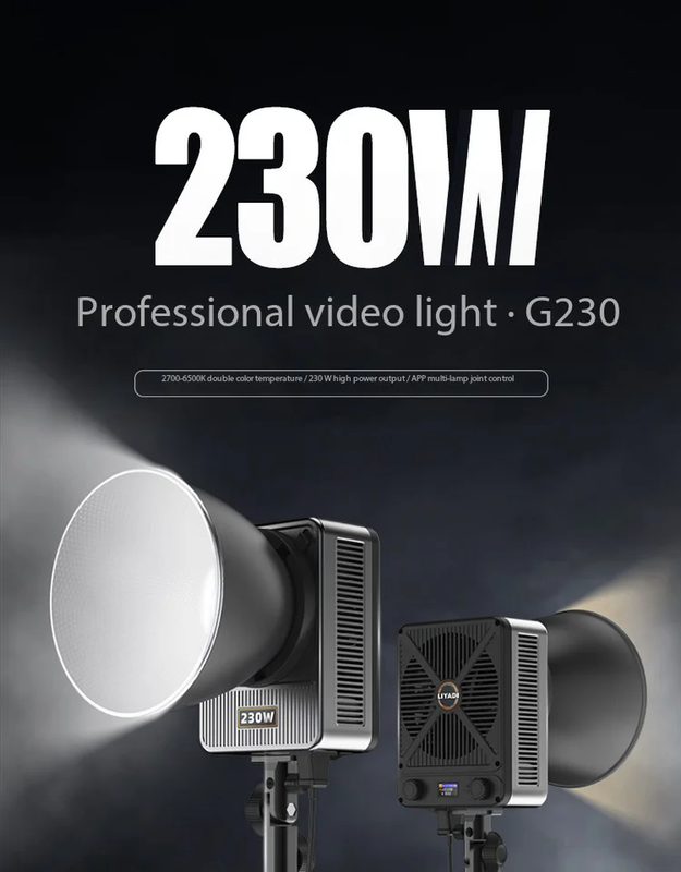LIYADI G230W LED Video Light 2800K-6500K Live Professional Fill Light Photograph