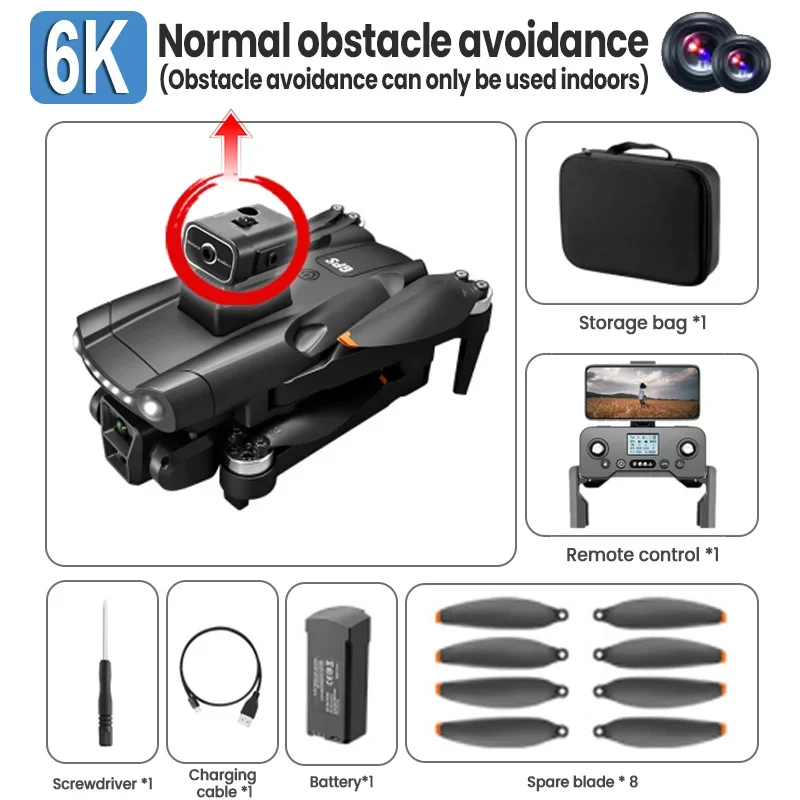 Xiaomi V198 GPS Drone 4K Professional HD Dual Camera 5G Wifi Photography Brushle