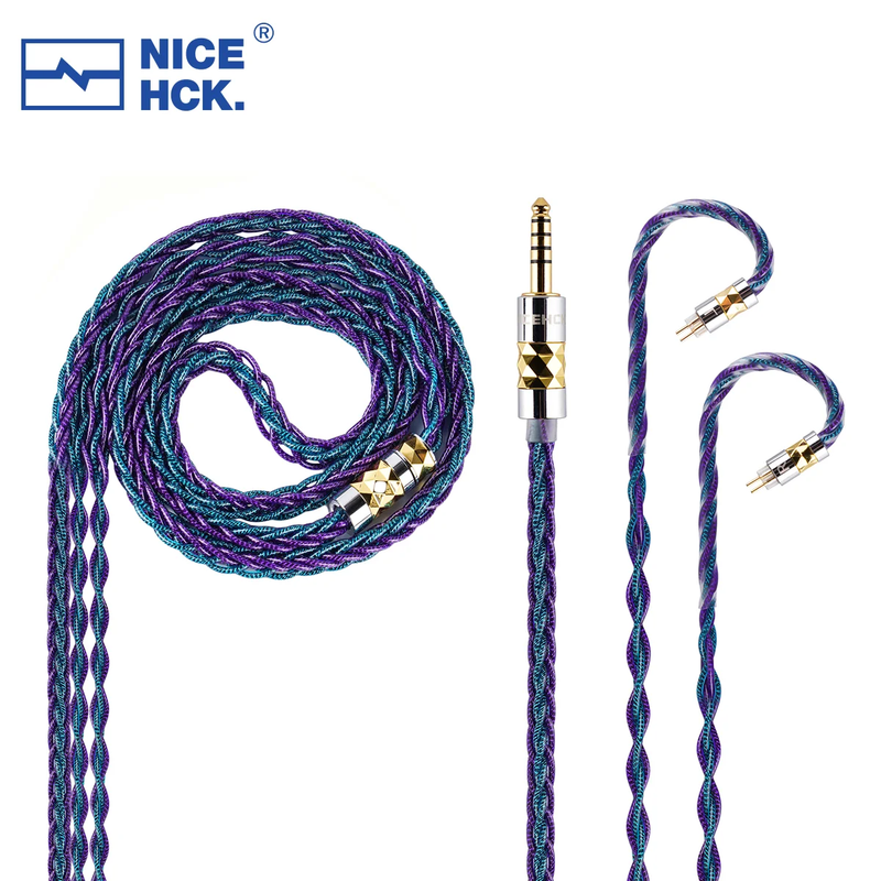 Dualgod Earphone in Ear Monitor Cable Silver Plated Furukawa Copper+Graphene Wir