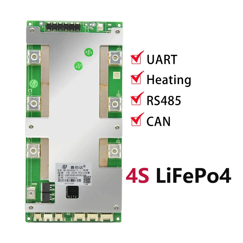 JBD Smart Bms 12V 4S Lifepo4 300A High Power Battery Balance Protection Board BT