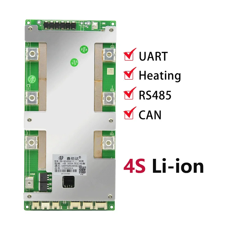 JBD Smart Bms 12V 4S Lifepo4 300A High Power Battery Balance Protection Board BT