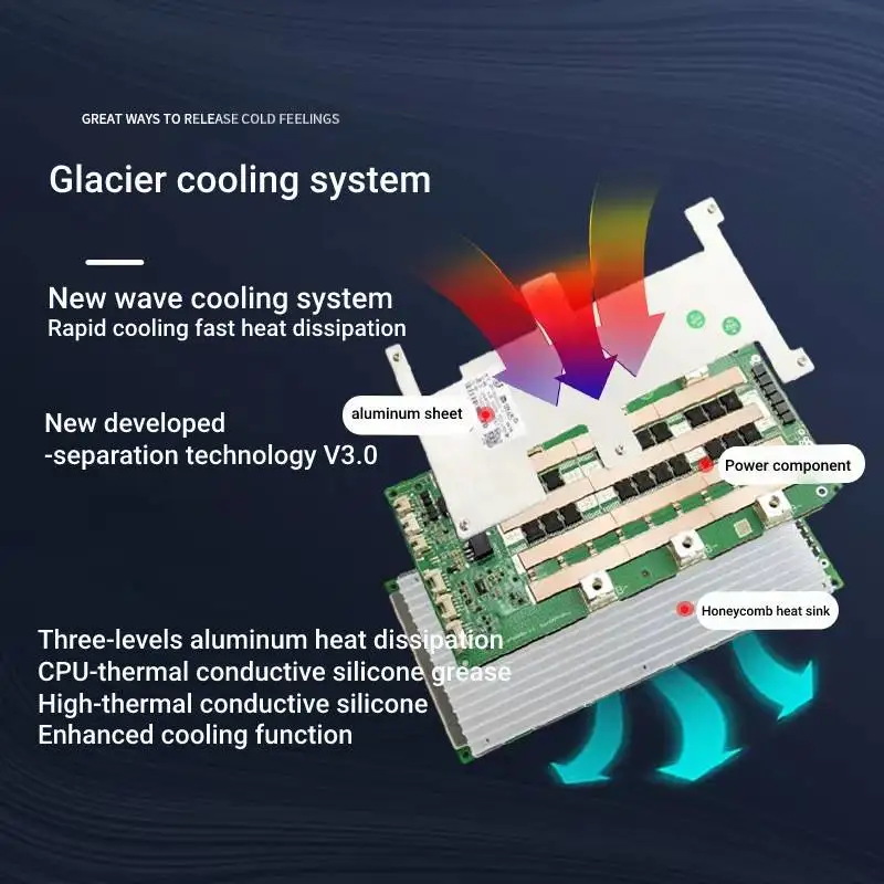 JBD Smart Bms 12V 4S Lifepo4 300A High Power Battery Balance Protection Board BT