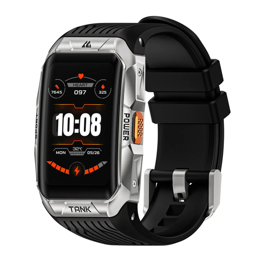 2025  TANK X2 Rugged Smart Watch for Men 3D Curved Screen AMOLED AOD 5ATM IP69K