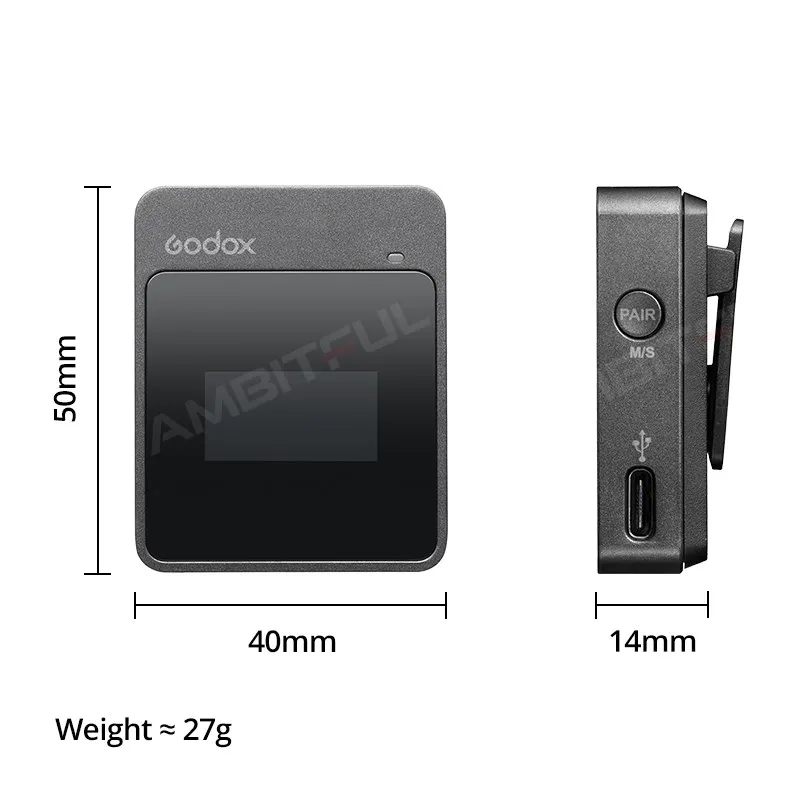 Movelink M2 UC2 LT2 2.4Ghz Wireless Lavalier Microphone for DSLR Cameras Camcord