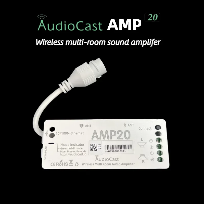 Audiocast Amp20 Amp Streaming Wireless Multi Room Streaming Youtube Music and Ap