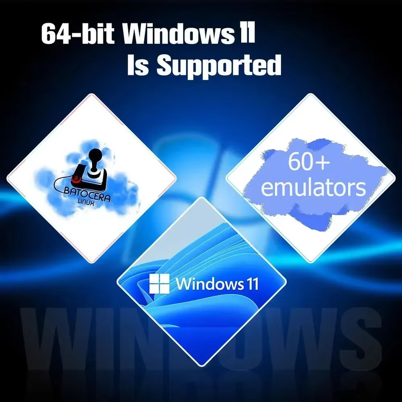 Retro U9 Game Console 500GB Gaming HDD Window+Batocera 3865U 70000+Games for Wii