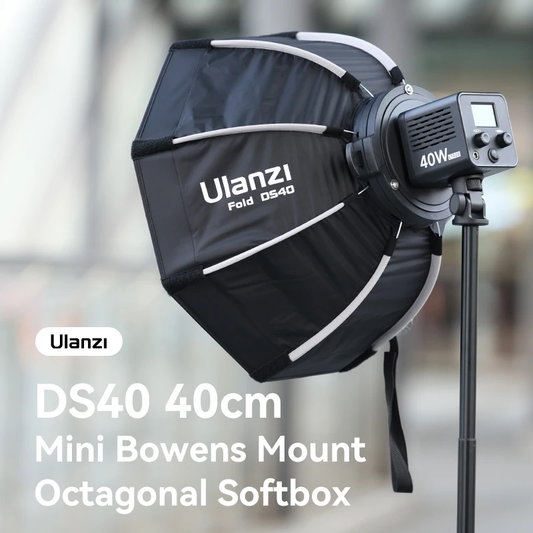 40/60CM Mini Bowens Mount Octagonal Softbox Quick Release High-Density Nylon Fab