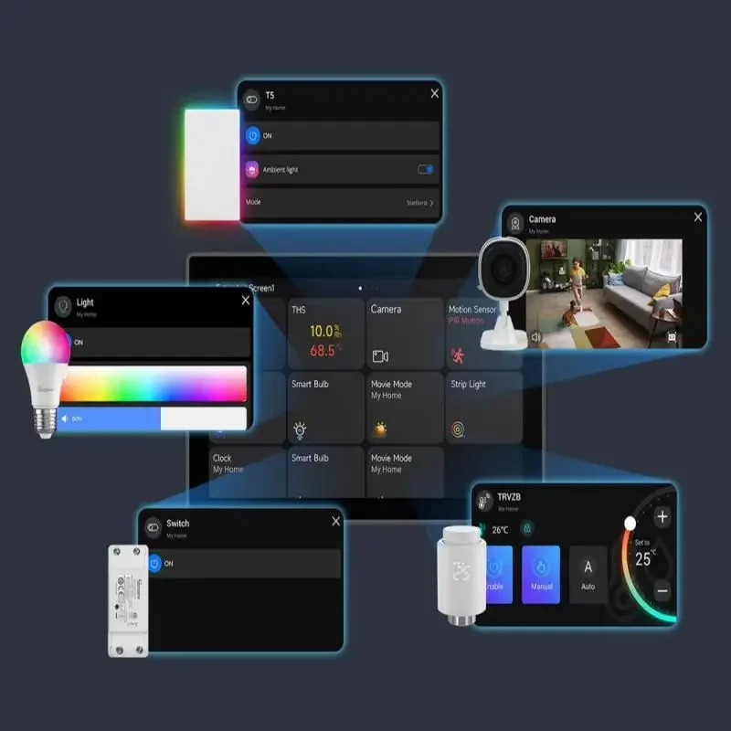 Nspanel Pro 120 Smart Home Control Panel Touch Screen Zigbee 3.0 Gateway Voice C
