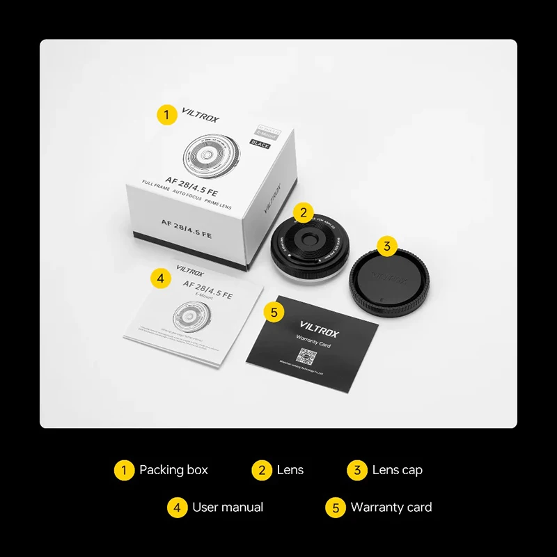 VILTROX 28Mm F4.5 Pancake Lens Autofocus Full Frame Lens Retro Ultra-Thin 60G fo