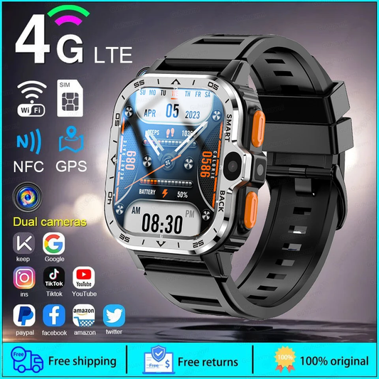 2025 SIM Global Applicability Smart Watch Men 16/64G Memory HD Video Call GPS Na