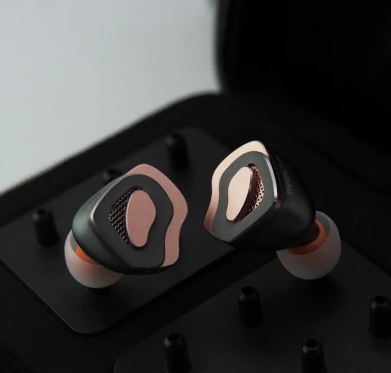 Tulip HIFI Earphone with Petal-Shaped Design 2PIN Detachable 10MM Gold Ring Larg