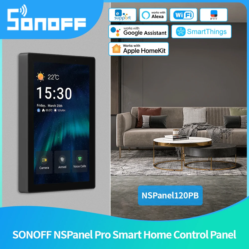 Ewelink Wifi Nspanel Pro Smart Home Control Panel 120 Type Smart Real-Time Monit