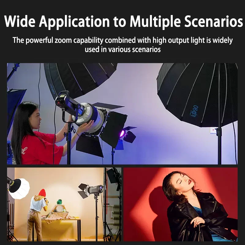 F10/F20 6 Inch/9 Inch Fresnel Lens Bowens Mount 10- 45 Optical Focusing