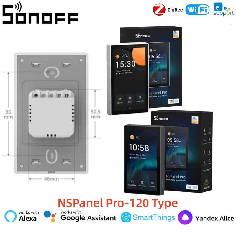 Nspanel Pro 120 Type Smart Home Control Panel Smart Scene Ewelink Remote Control