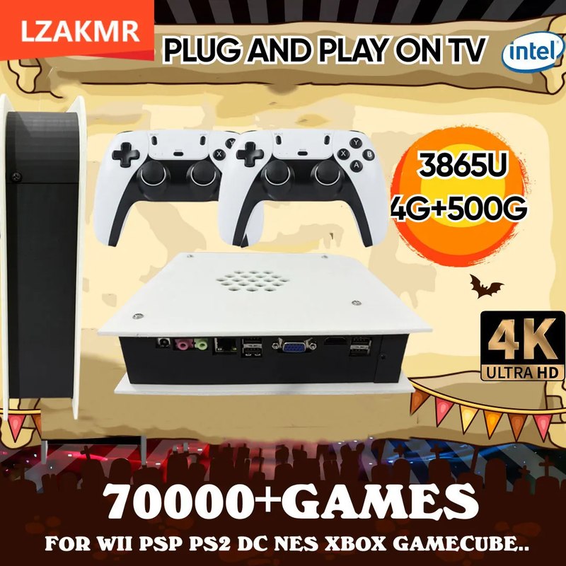 Upgrade Gaming Experience M15 MAX Plug and Play on TV Game Box 500G HDD 70000+Ga