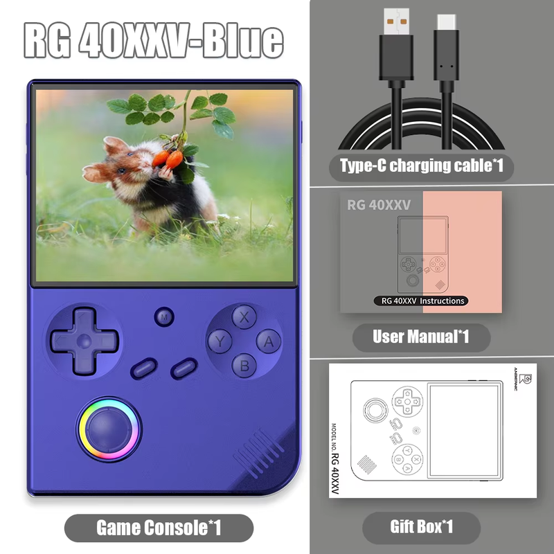 RG 40XXV 64 Bit Linux 4.0'' IPS 640*480 Screen Portable Game Player Tv-Hd-Out 32