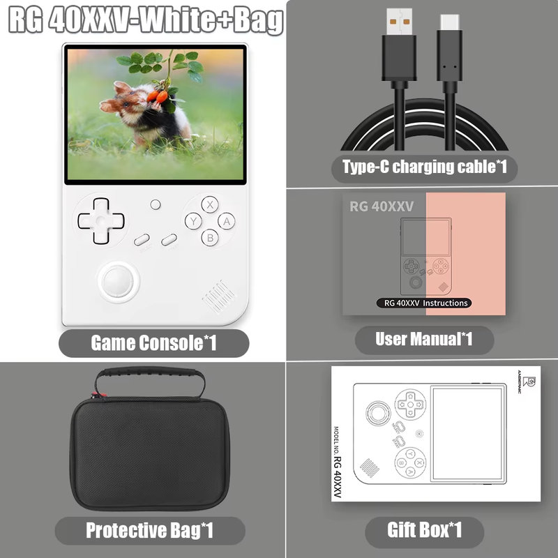 RG 40XXV 64 Bit Linux 4.0'' IPS 640*480 Screen Portable Game Player Tv-Hd-Out 32