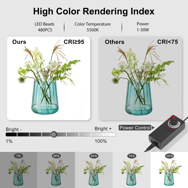 Photography Lightbox Photo Light Box 40Cm,Professional Dimmable Studio Shooting