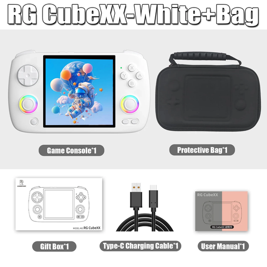 RG Cubexx Portable Handheld Games Console 3.95 Inch IPS Screen Linux System 5G W