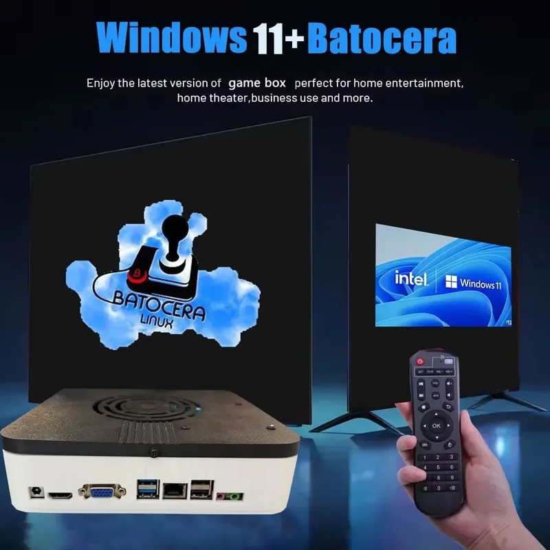 New Super Game Console X3 500G HDD 70000+Games I3-3110M for Wii PS2 N64 PSP Game