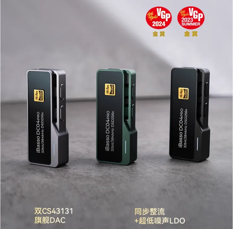 Ibasso DC04PRO Decoding Ear Amplifier Type-C to 3.5Mm4.4 Apple Android