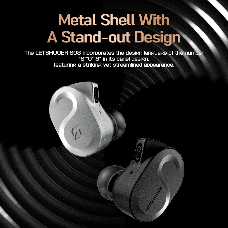 S08 Fourth Generation in Ear Monitor Earphone Dual-Coil 13Mm Planar Magnetic Dri