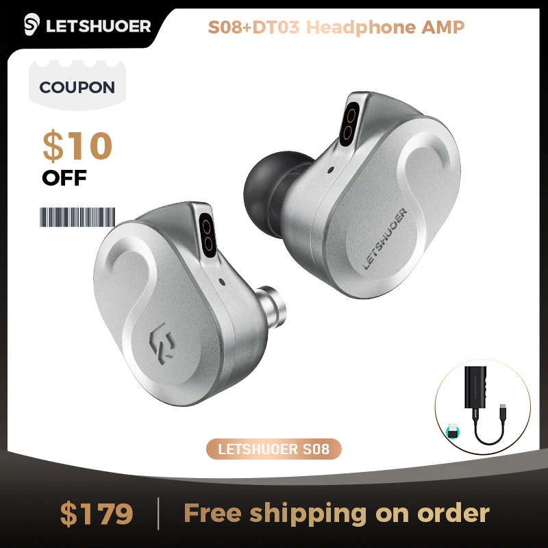 S08 Fourth Generation in Ear Monitor Earphone Dual-Coil 13Mm Planar Magnetic Dri