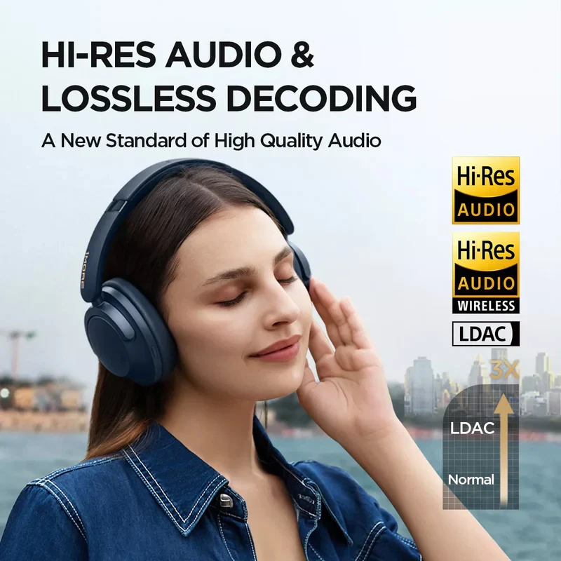 Sonoflow Pro Bluetooth Headphones Wireless Headsets Hi-Res ANC Flash-Sale Penetr