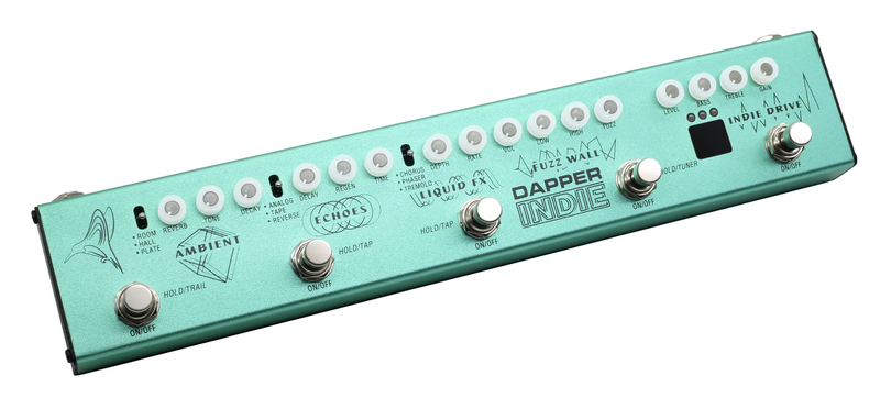 Valeton Dapper Indie Combined Effects Pedal with Fast,Accurate Tuning for Ambien