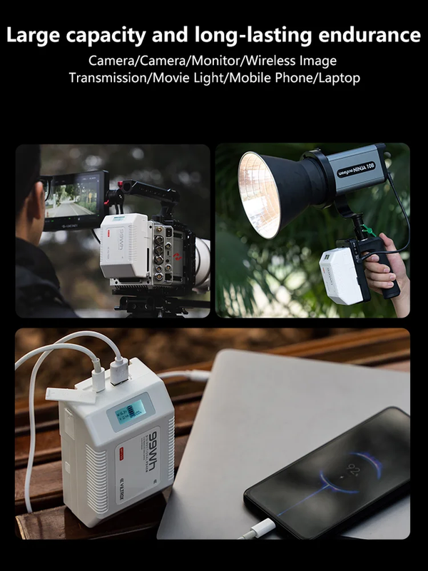 VILTROX BP-V50 BP-V99 BP-V150 Mini V-Mount/V-Lock High-Capacity Battery D-TAP/BP