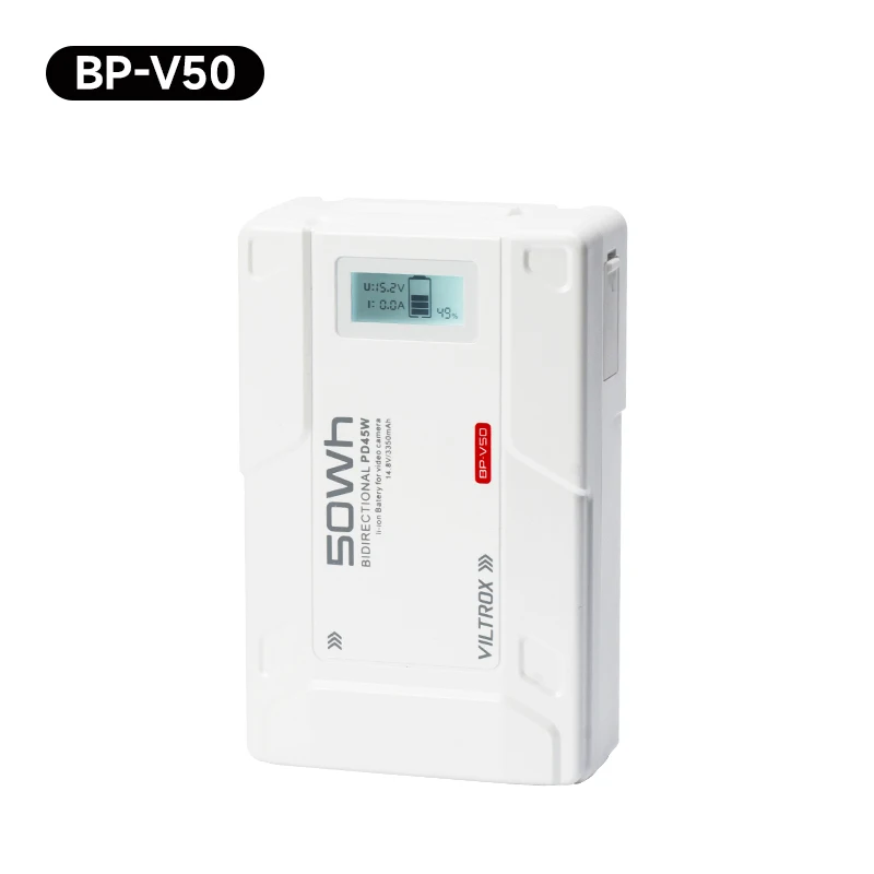 VILTROX BP-V50 BP-V99 BP-V150 Mini V-Mount/V-Lock High-Capacity Battery D-TAP/BP