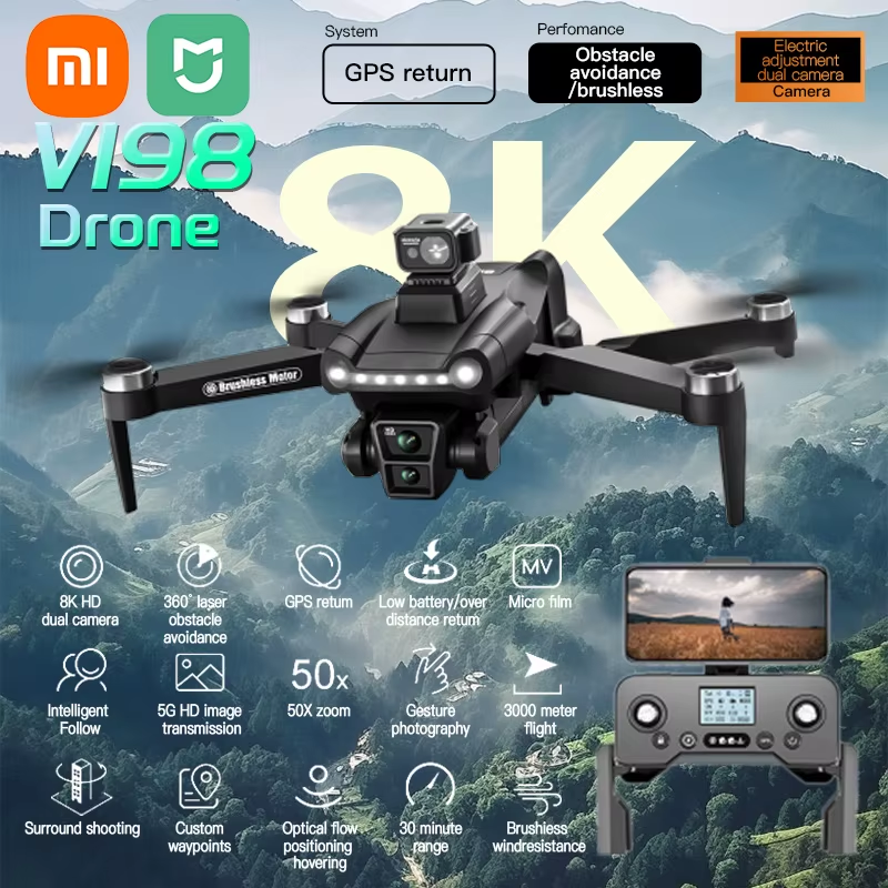 Xiaomi MIJIA V198GPS Drone 5G GPS Professional 8K HD Aerial Photography Dual Cam